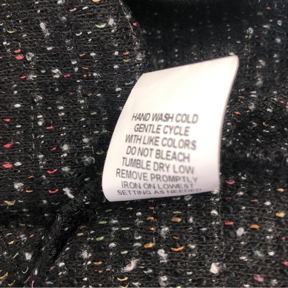 NY Collection Tweed Style Open Front Cardigan Large - Picture 6 of 9